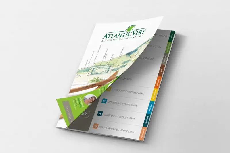 Création du catalogue 2019 Atlantic Vert à Plougoumelen et Rezé